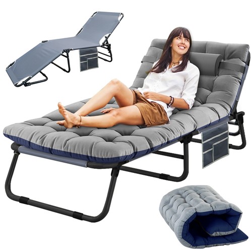 Folding reclining cot - cot, outdoor